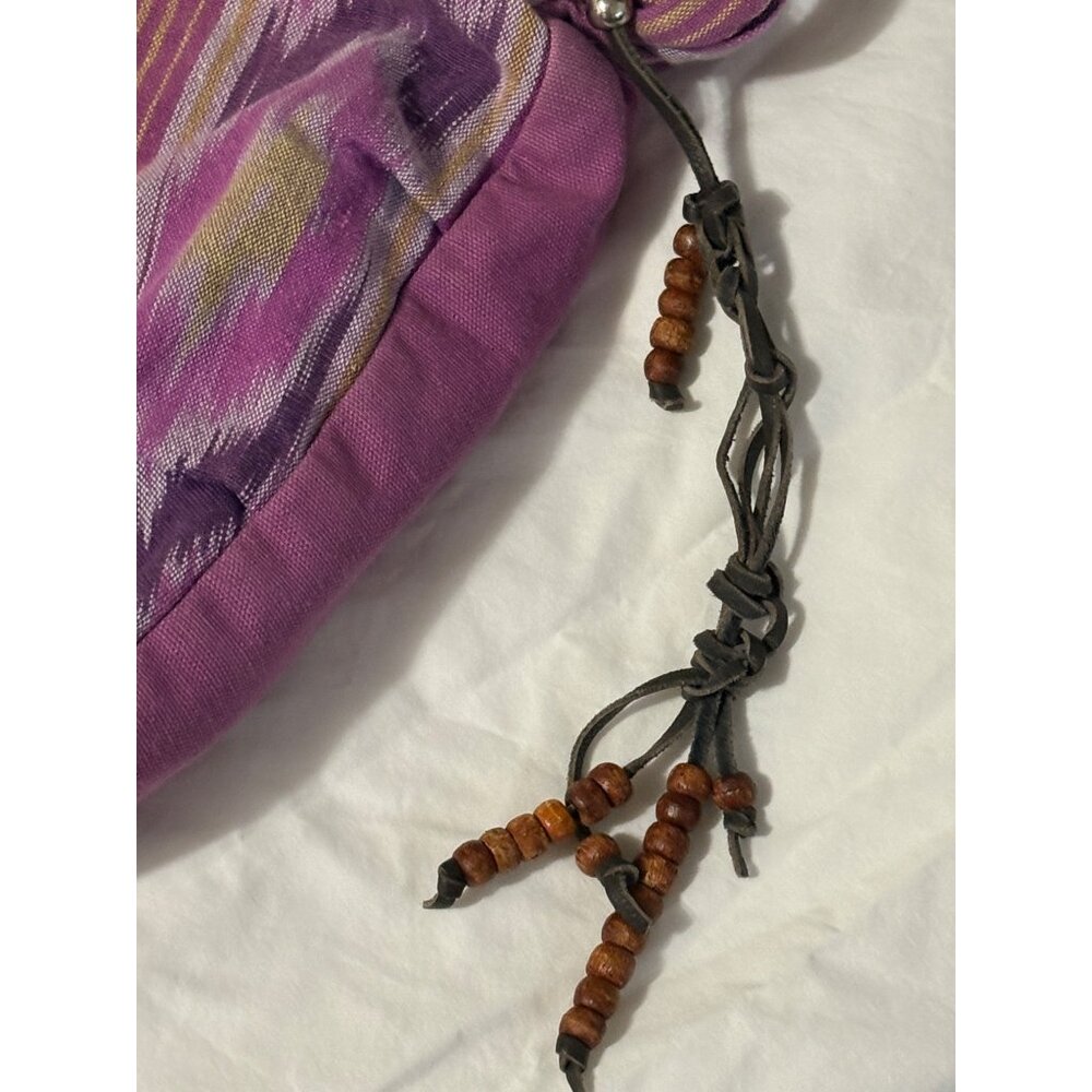 American Eagle Outfitters VTG 2011 Boho Oversized Crescent Ikat Fabric Hobo Bag - Picture 15 of 16